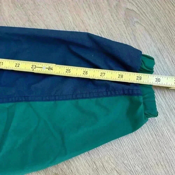 Vintage 80s 90s Turfer Mens L Windbreaker Jacket Pullover Made In USA Blue Green - Picture 8 of 8